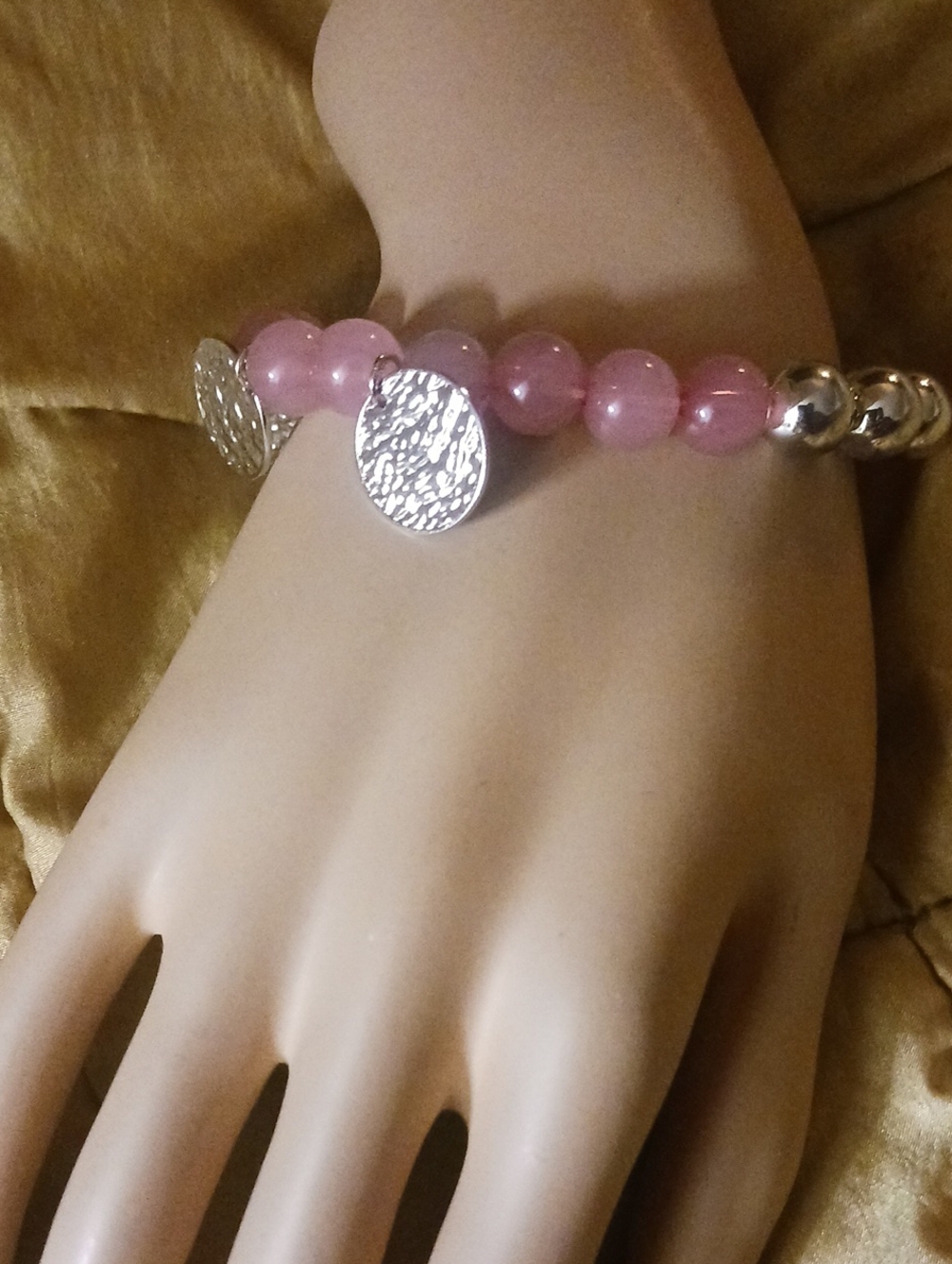 Pink Beaded Bracelet